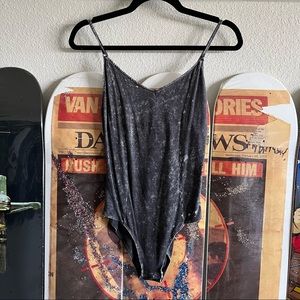 Size XS acid wash bodysuit